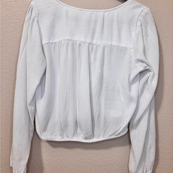 American Eagle Outfitters White Wrap Blouse size M - Picture 10 of 12